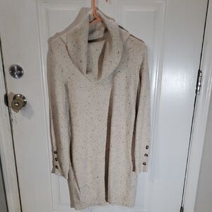 Cozy Cream Sweater with Button Accents